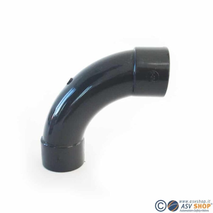 Curva 90° largo raggio in PVC - immagine 2