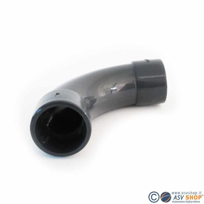 Curva 90° largo raggio in PVC - immagine 3